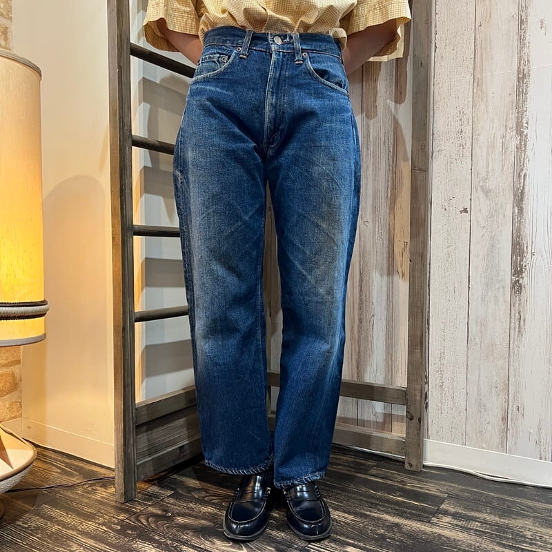 70's LEVI'S リーバイス 502-0117 デニム Big E デカ文字 ヒゲ 色落ち