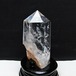 水晶 六角柱 水晶 ポイント 原石 置物 台座付属 一点物 152-4634