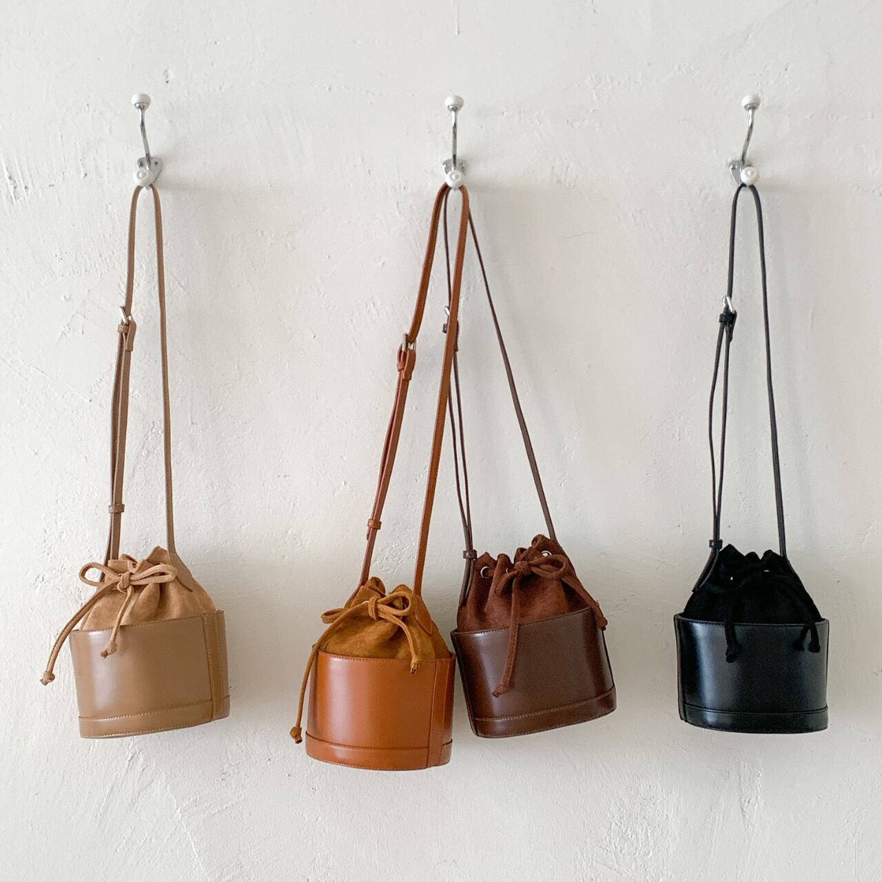 スエードバケツショルダーバッグ　a0399