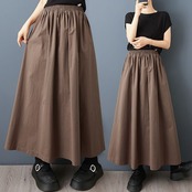 バックスリット シンプル スカート 00092