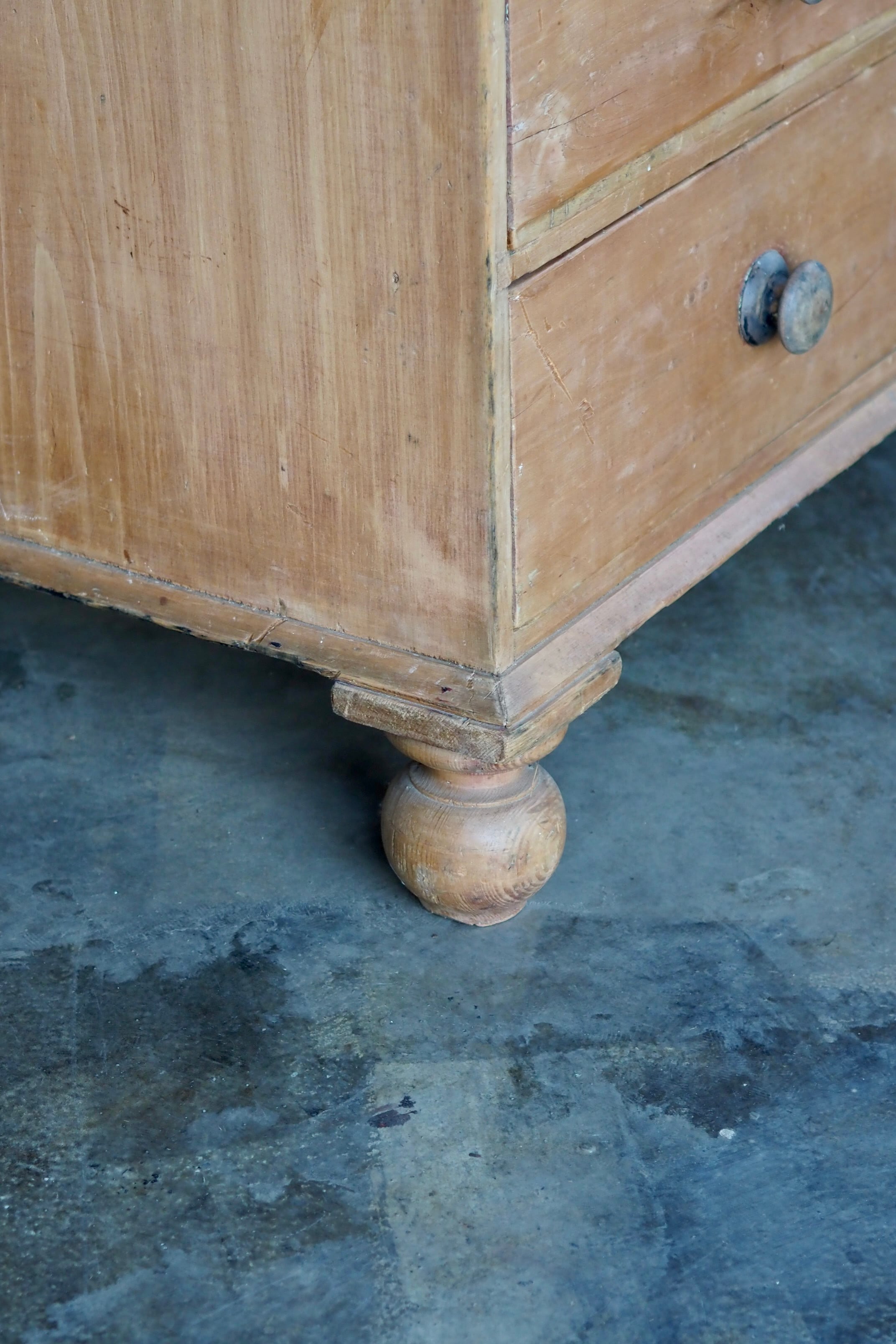オールドパインチェスト-antique pine chest of drawers