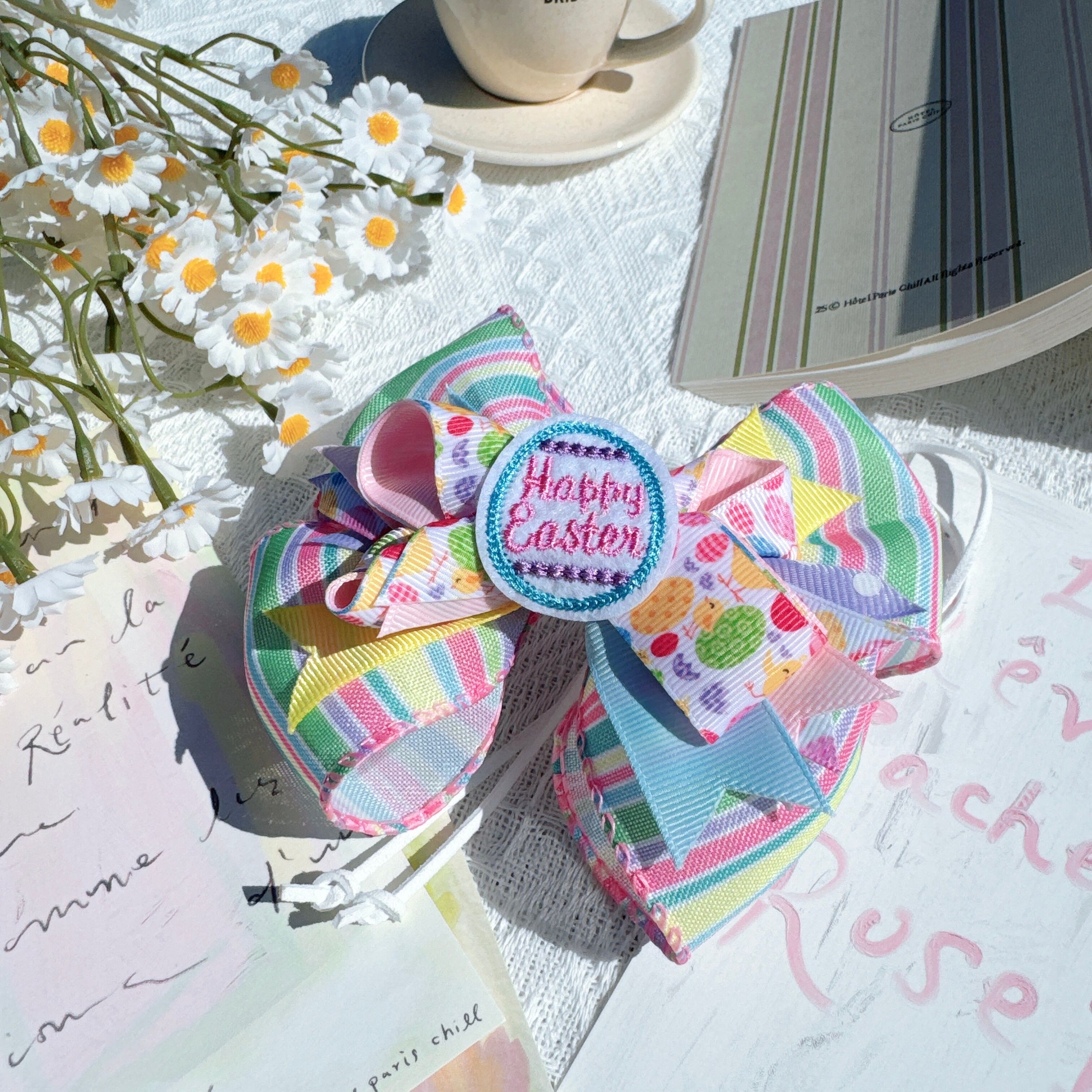 ハッピーイースターリボンネックバンド