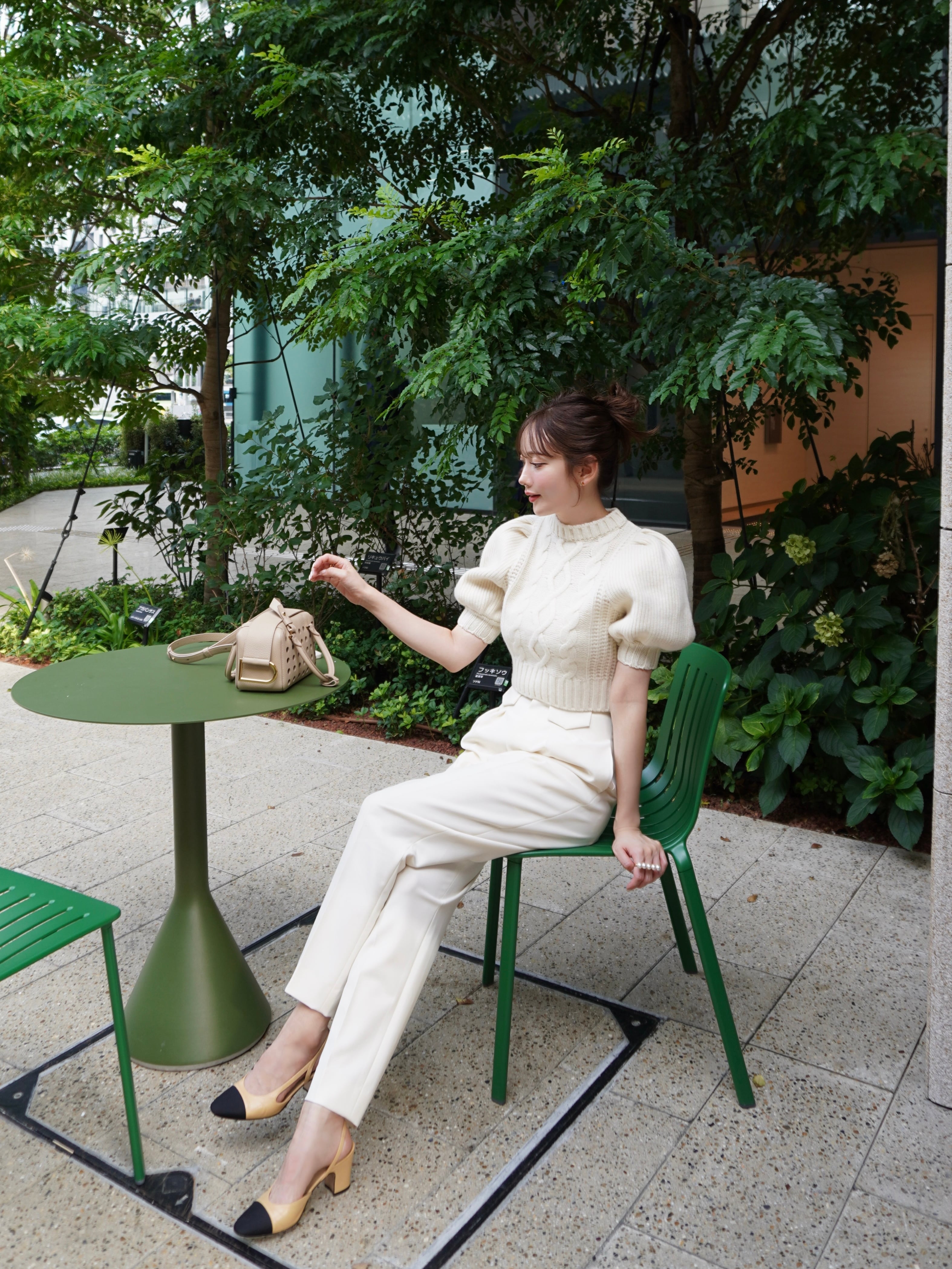 heyon hot apple pie knit / off white 