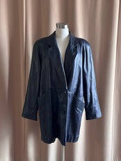 fabric from italy lamb leather jacket-4396-10