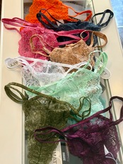 ZERMATT サイドひも ストレッチレースTバック 8色展開