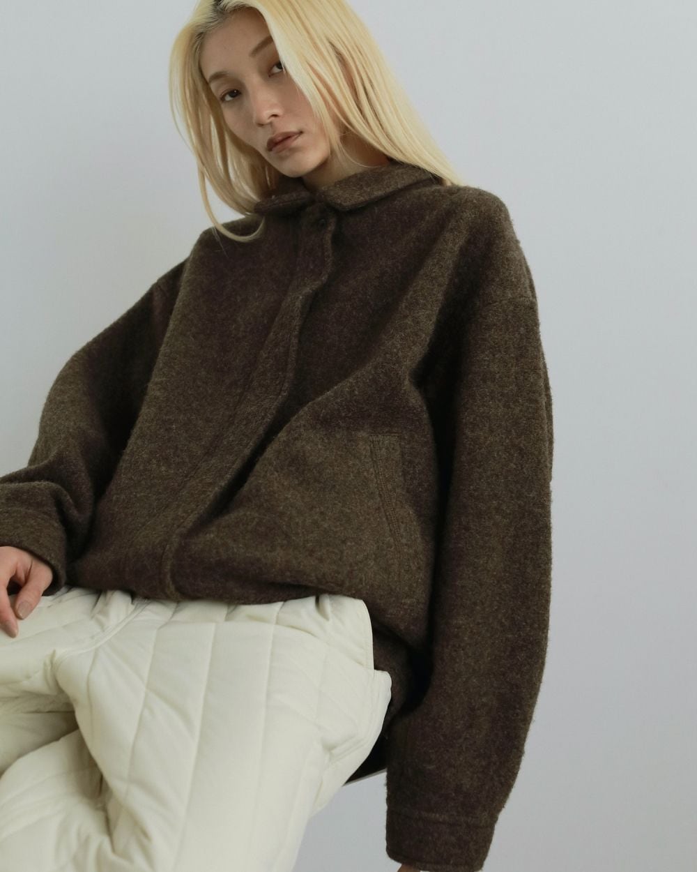 anuke アンヌーク Sliver Zip Blouzon ブラウン 36 anuke（アンヌーク） Sliver Zip Blouzon 即日発送 : RAPTURE - 通販