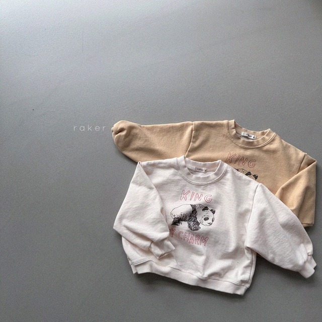 【取寄】raker｜panda bear sweatshirt｜パンダベアスウェット｜XS-2XL｜kids｜26 spring