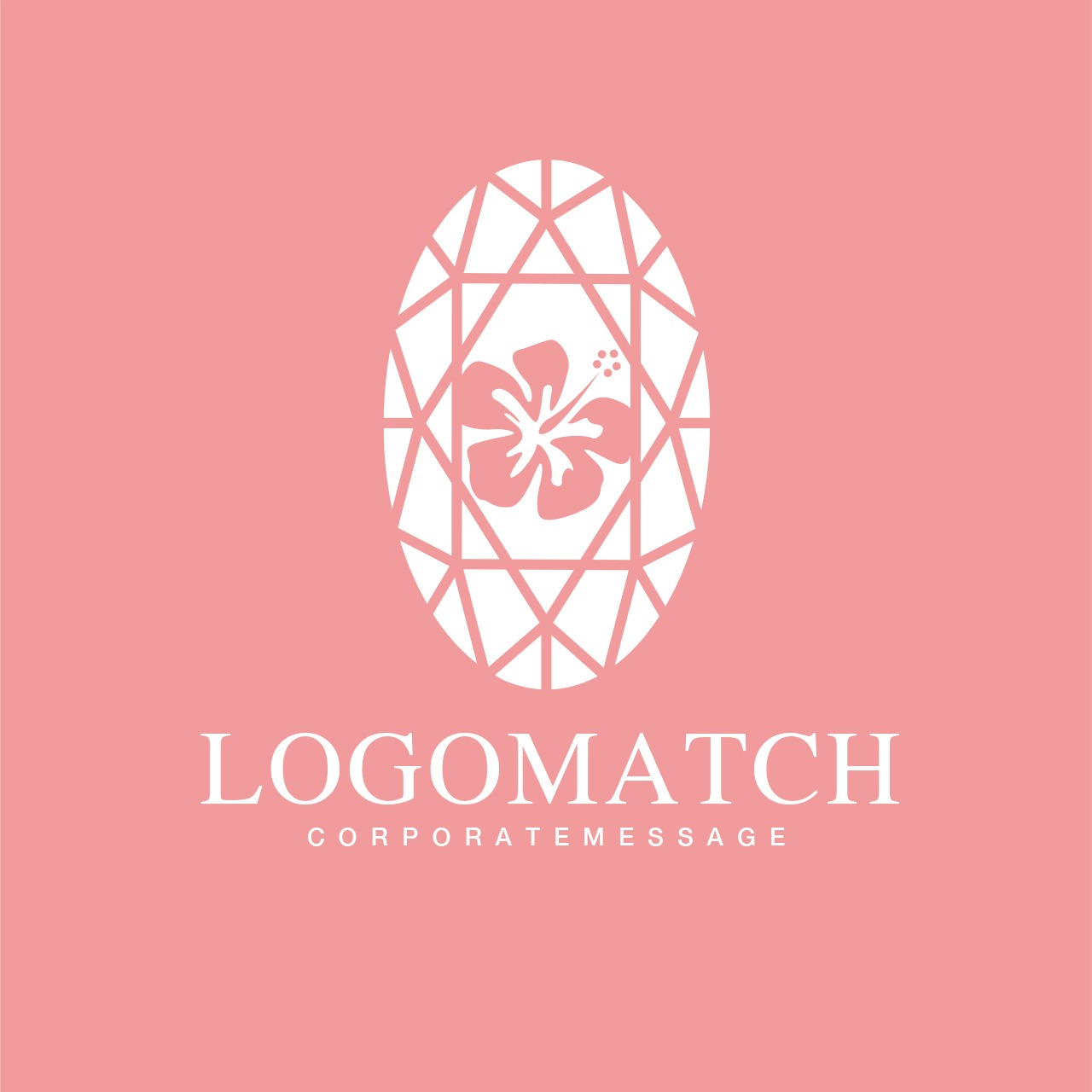 宝石のハイビスカスのロゴ