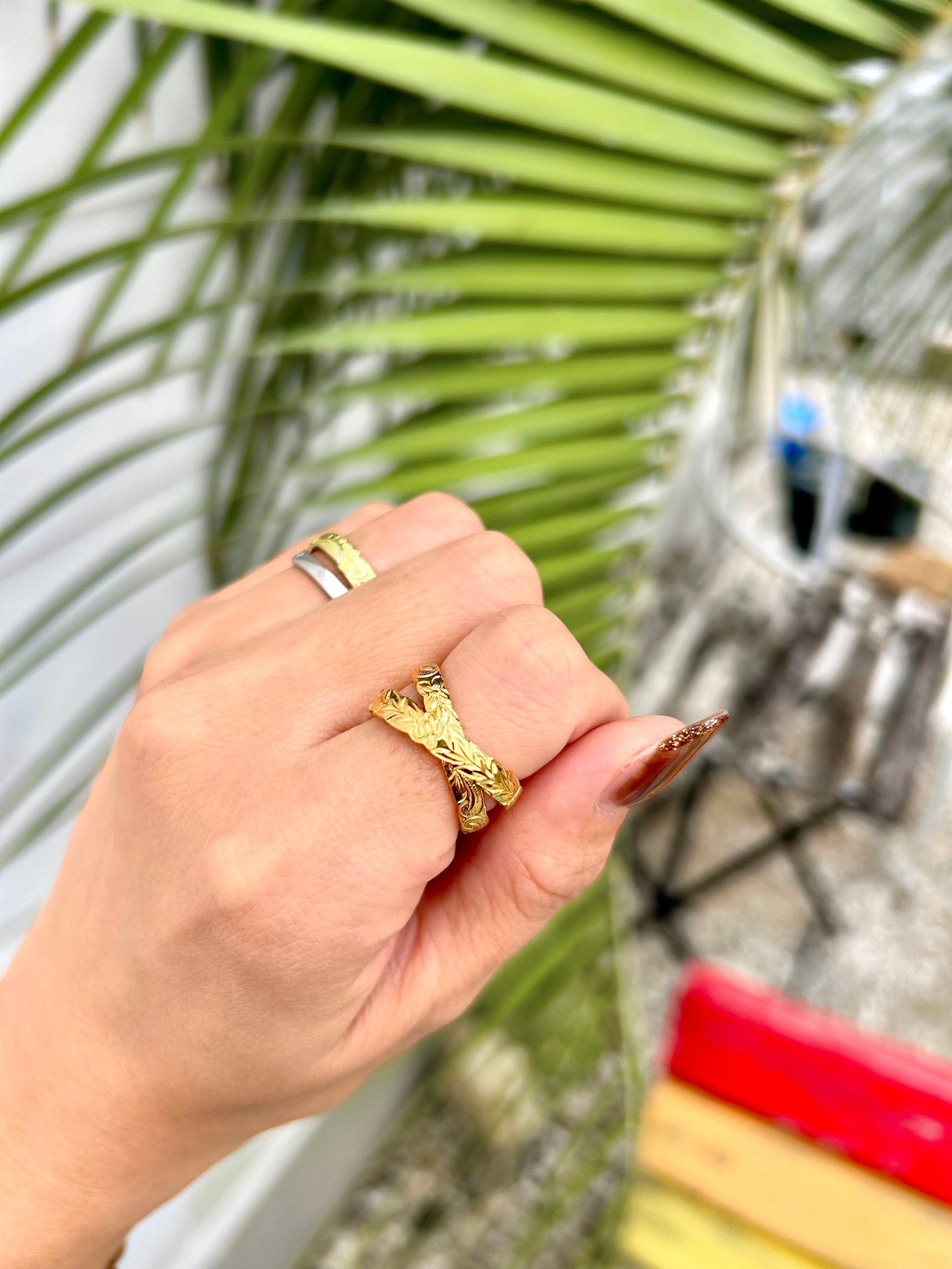 9th anniversary double ring ～gold～￥14,000+tax