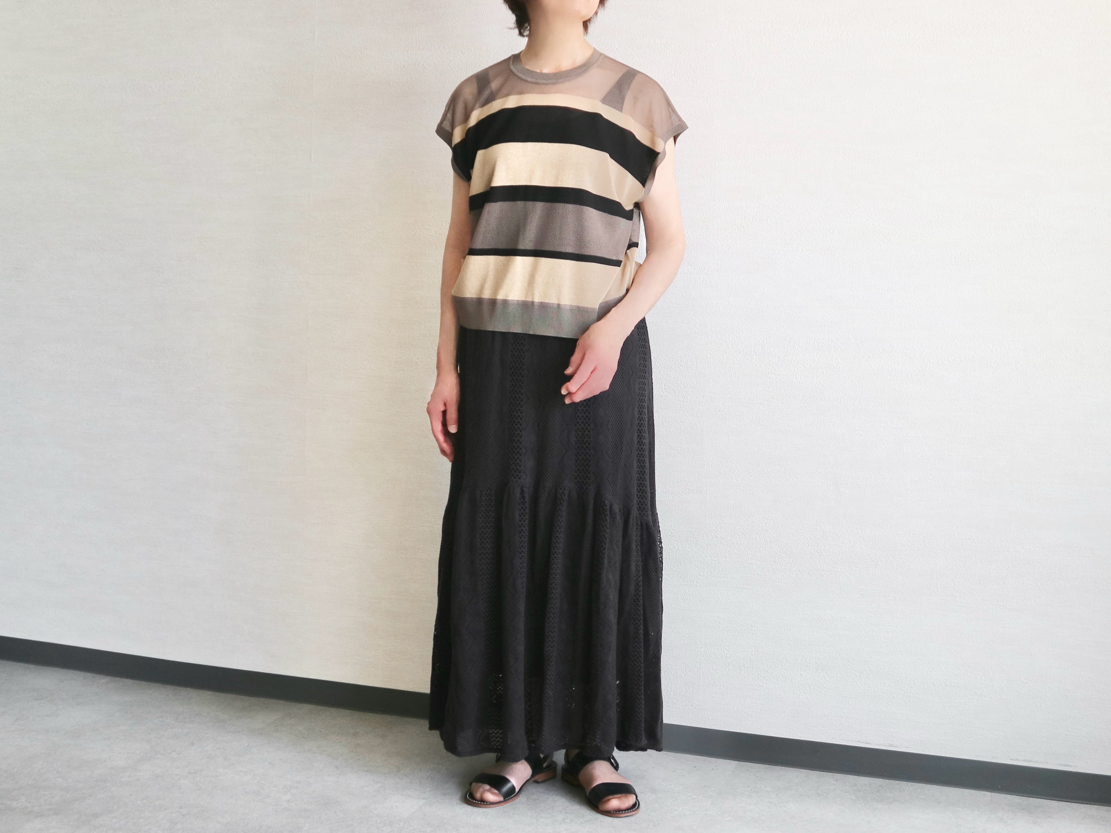 モンチッチ 約35cm スリープアイ 4本指 TARO服 ボーダー ビンテージ ほっこり、大人可愛いボーダー柄カラフルニット！ – ONE PEACE