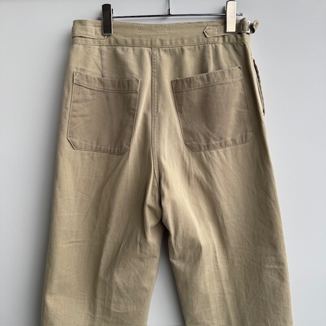 オーストラリア軍 Australian Army グルカパンツ 50s カーキドリル 2プリーツ ミリタリー ヴィンテージ古着 画像6