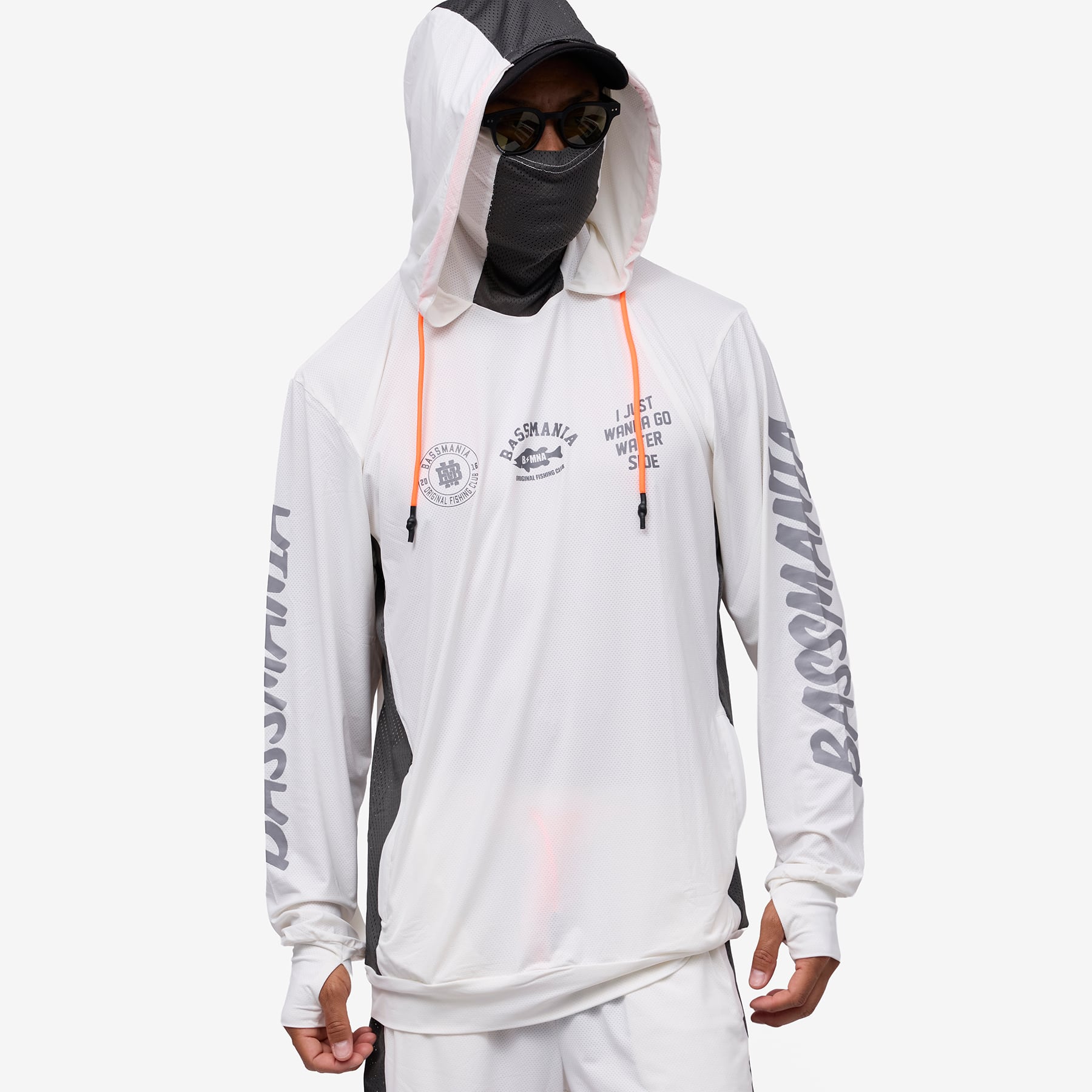 3WAY UV Rush Cool Logo Pullover［WHITE］［LIMITED］ | bassmania.jp