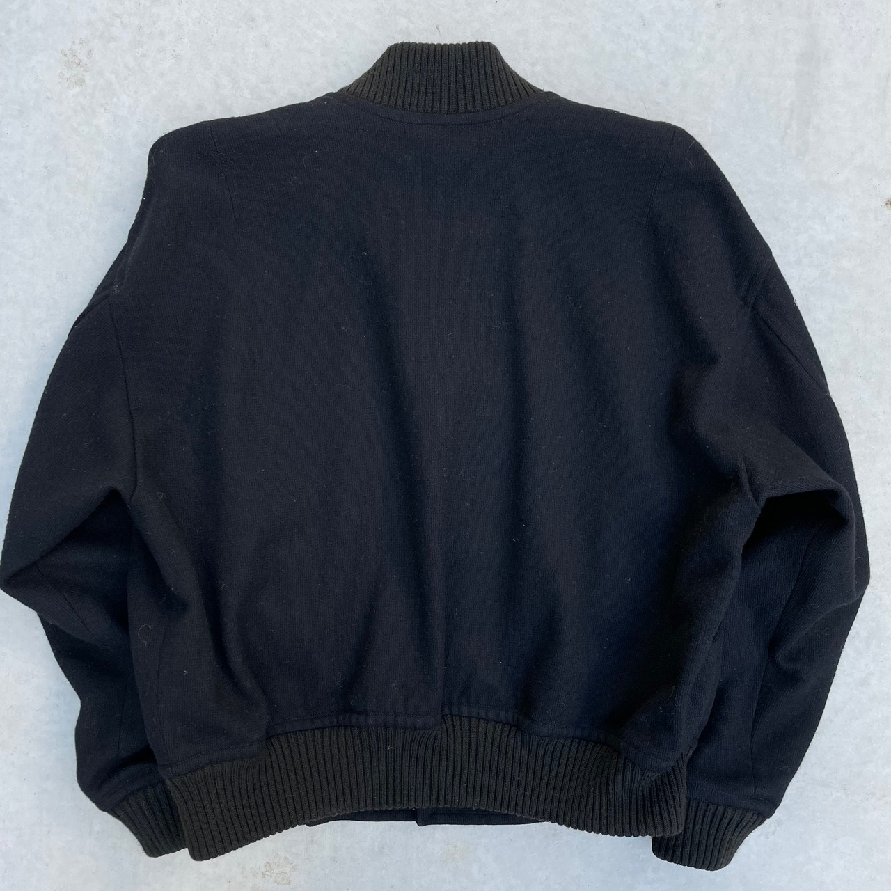 80s ISSEY MIYAKE MEN ウール ボンバージャケット ブラック | henpinaomise