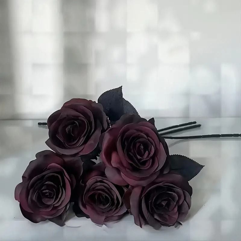 造花 薔薇 バラ 5本セット おしゃれ かわいい インテリア フェイク