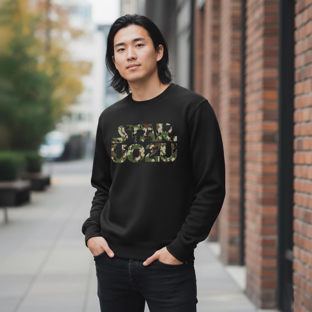【通販専売】STAR UOZU 迷彩トレーナー【SWEAT】