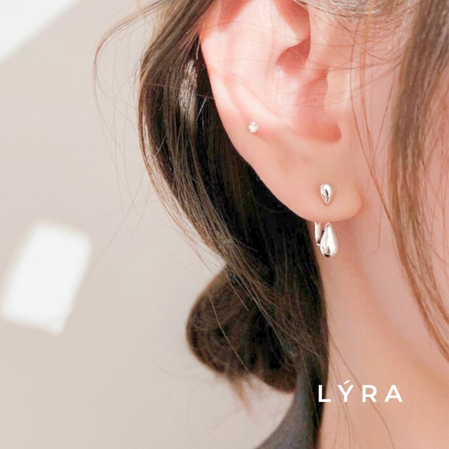 2wayミニマルドロップピアス