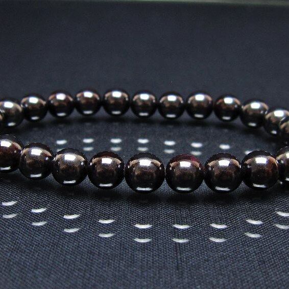 スギライト ブレスレット 7mm ブラックスギライト ブレス 一点物 メール便可 [M便 1/10] 111-45628