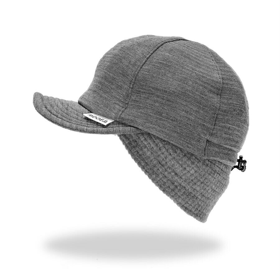 Grid Merino Earmuff Cap