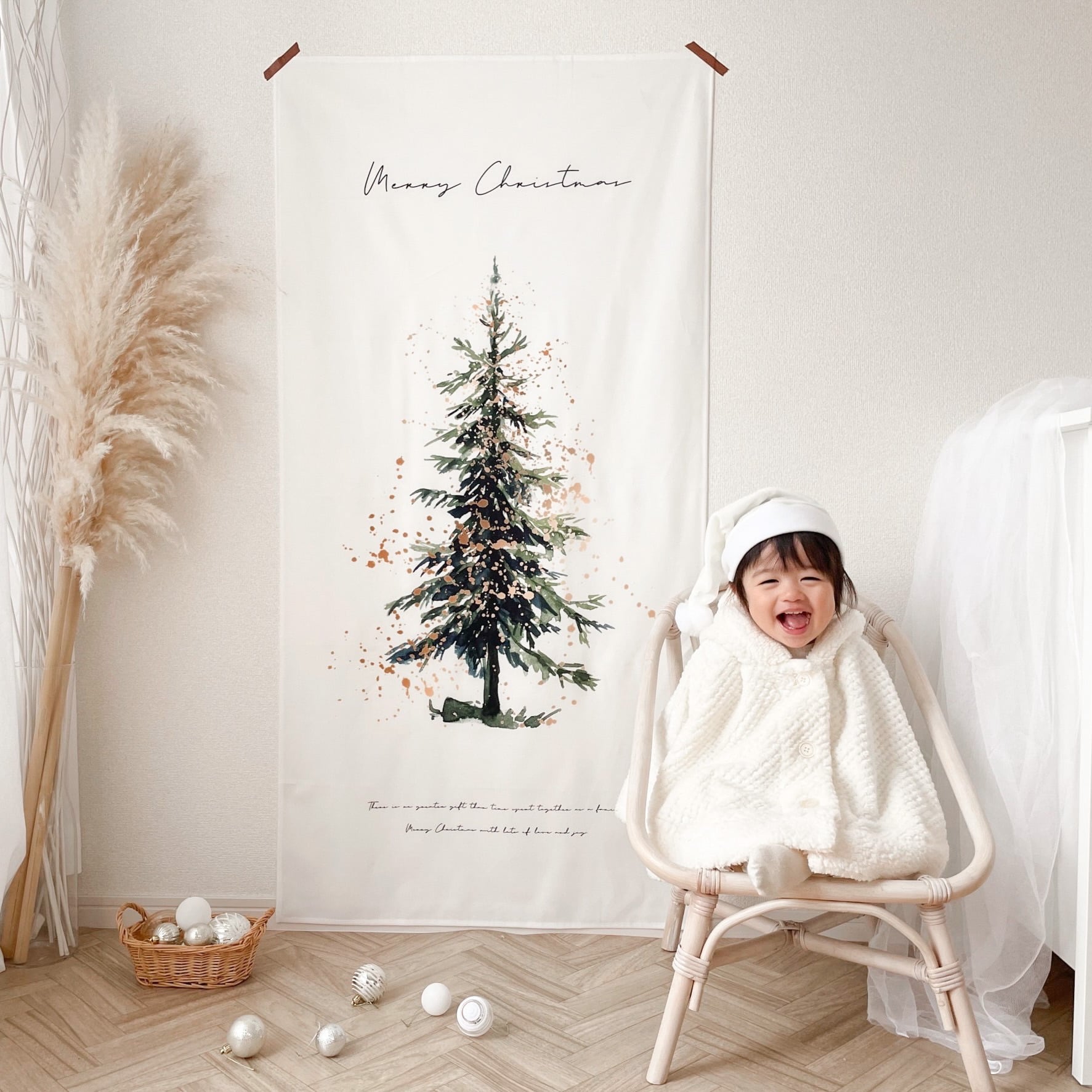 T011 【 Christmas Tree Tapestry Type-B Big 】 クリスマス