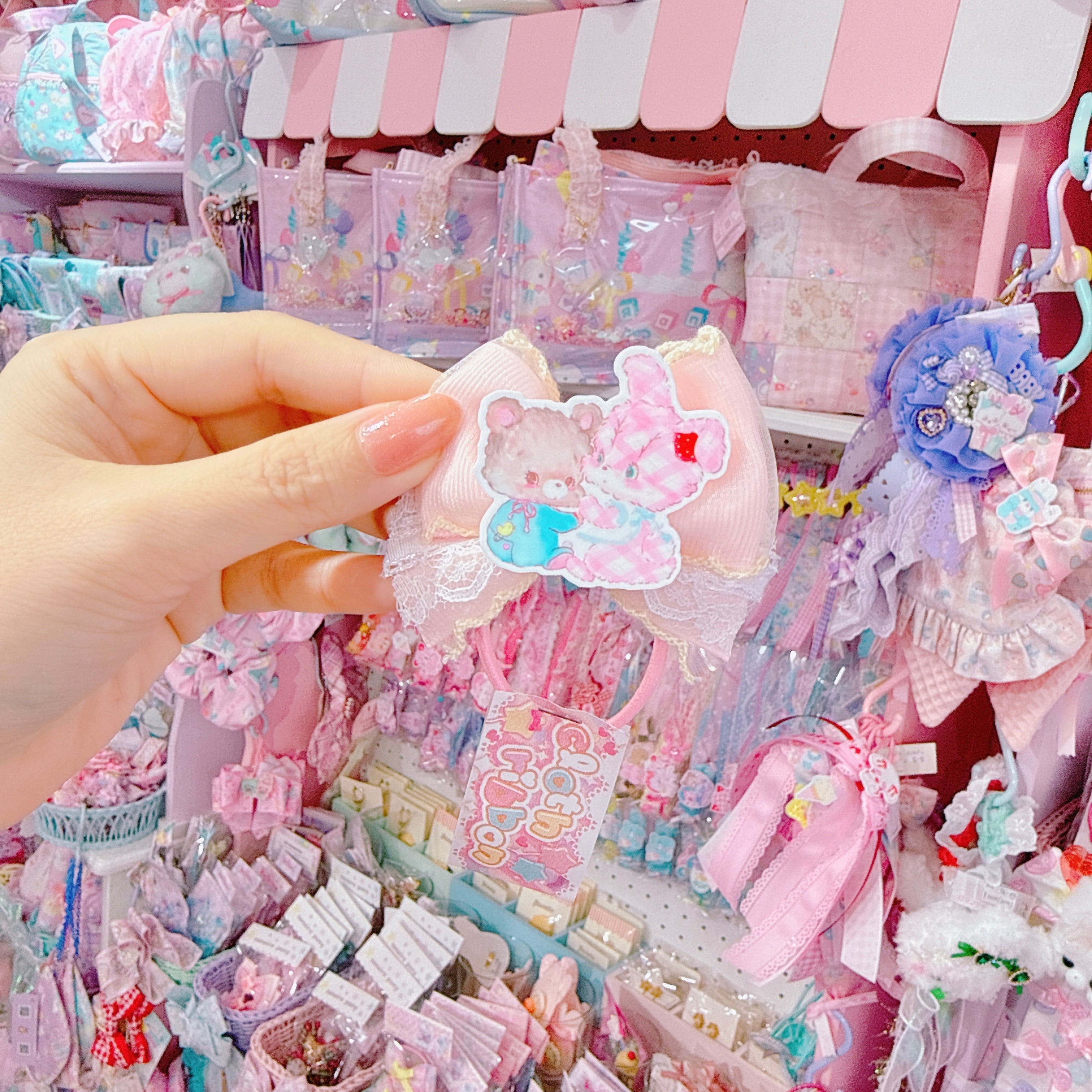 【C5】86-1パーツ付きヘアゴム