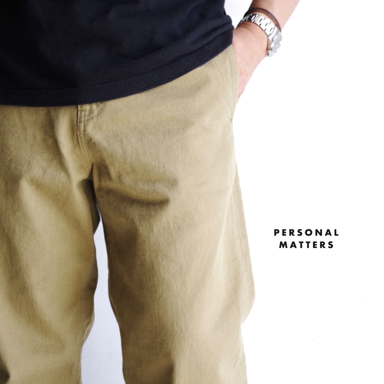 PERSONAL MATTERS  PROJECT N°18 SELVEDGE CHINO PANTS