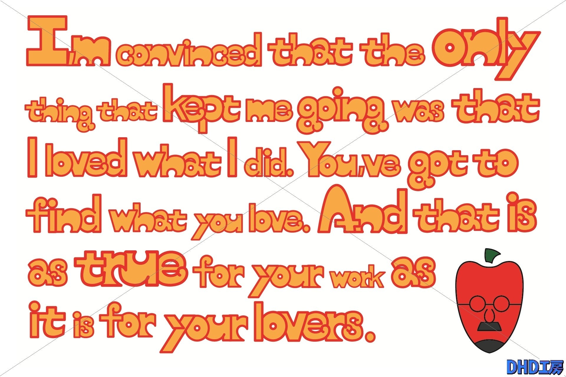 DHD(M)030【ニュースペーパーバッグ（ブラック）　りんごおじさんⅡ】