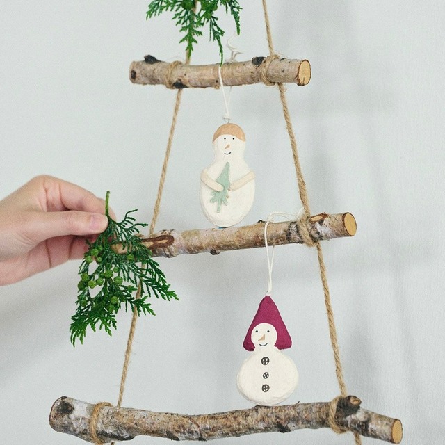 fog linen work (フォグリネンワーク) / ホリデーオーナメント 2set / スノーマン