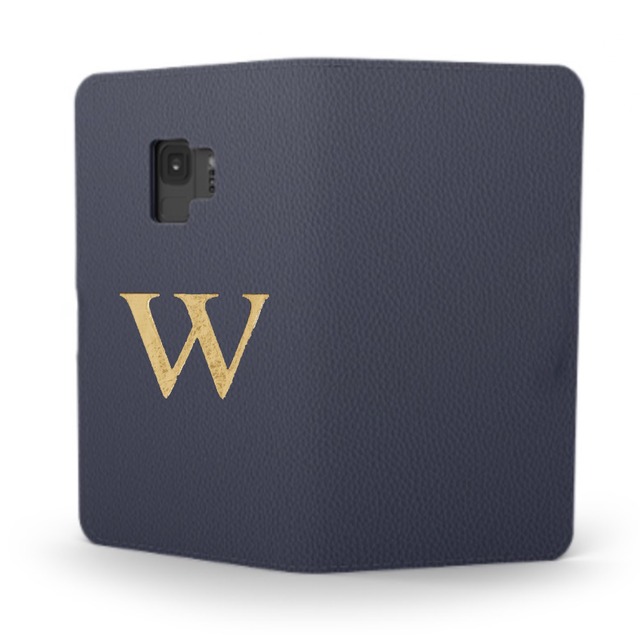 Galaxy Premium Smooth Leather Case (Midnight Blue) : Book Cover