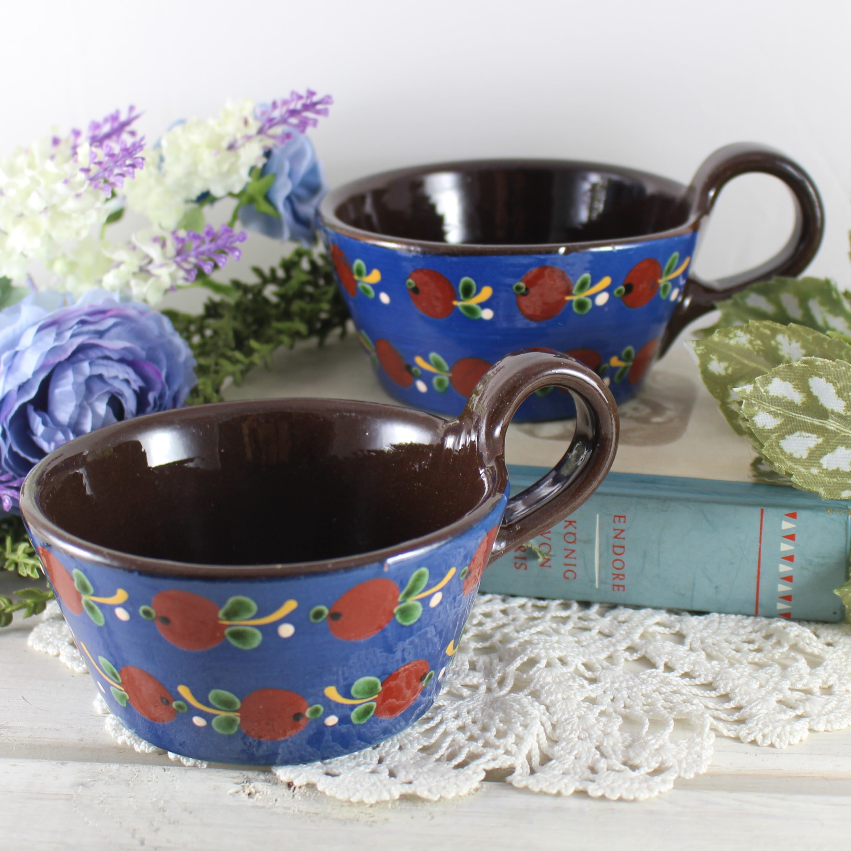 オランダ製】デルフト陶器のタバコの壺 | ひなぎく