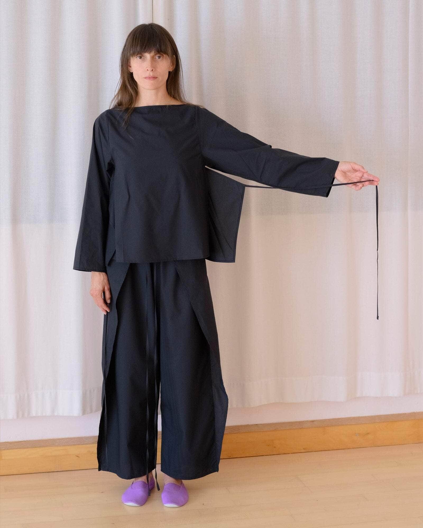 Baserange (ベースレンジ) DECTI LONG SLEEVE TOP (BLACK) | H Nagano