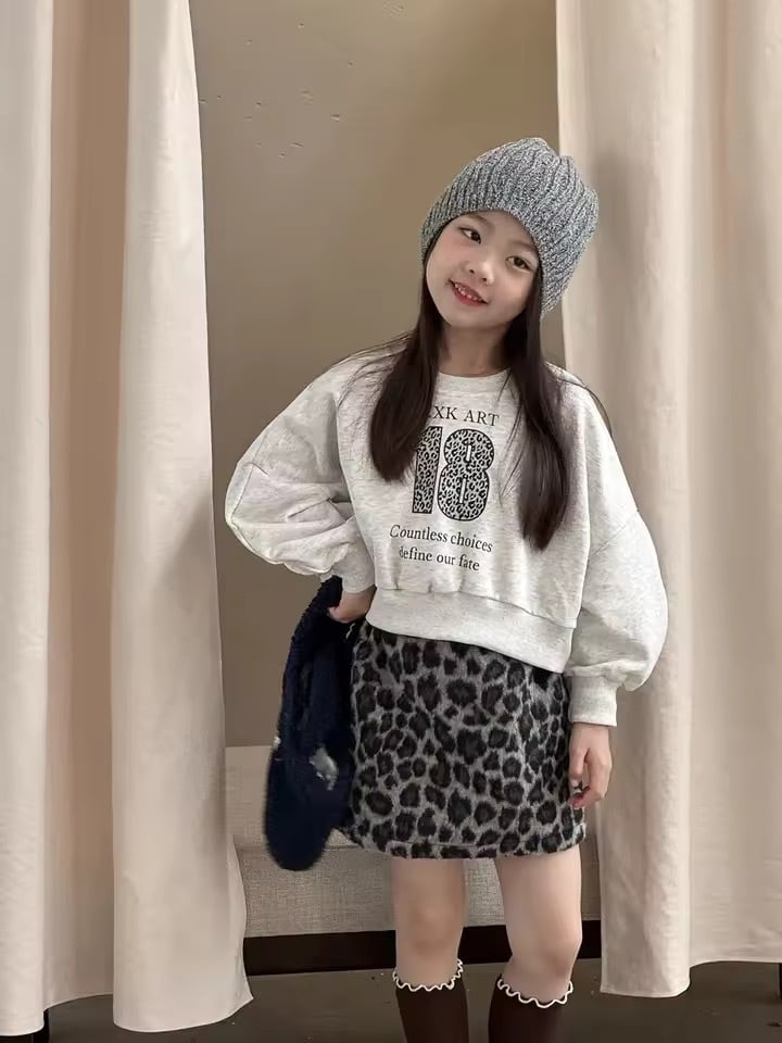 インパン付きレオパードタイトミニスカート