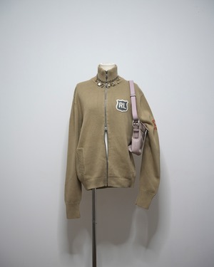 90s Ralph Lauren zip knit