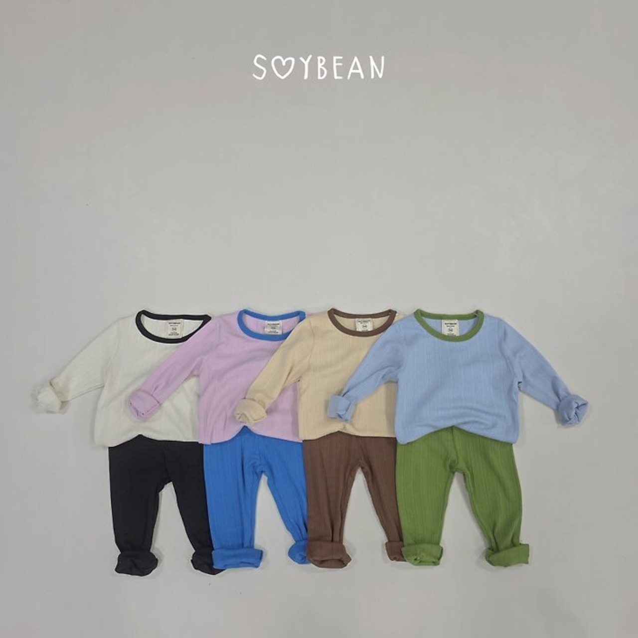 【取寄】SOYBEAN アルコンルームウェア上下セット|秋服|韓国子供服| 26/AT
