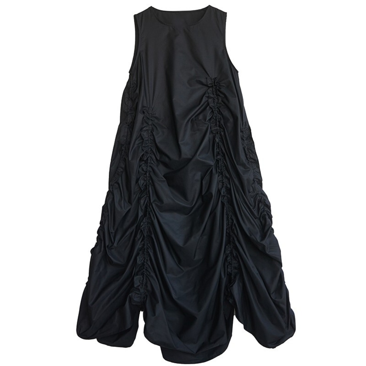 ノースリーブ ギャザー ワンピース  30021