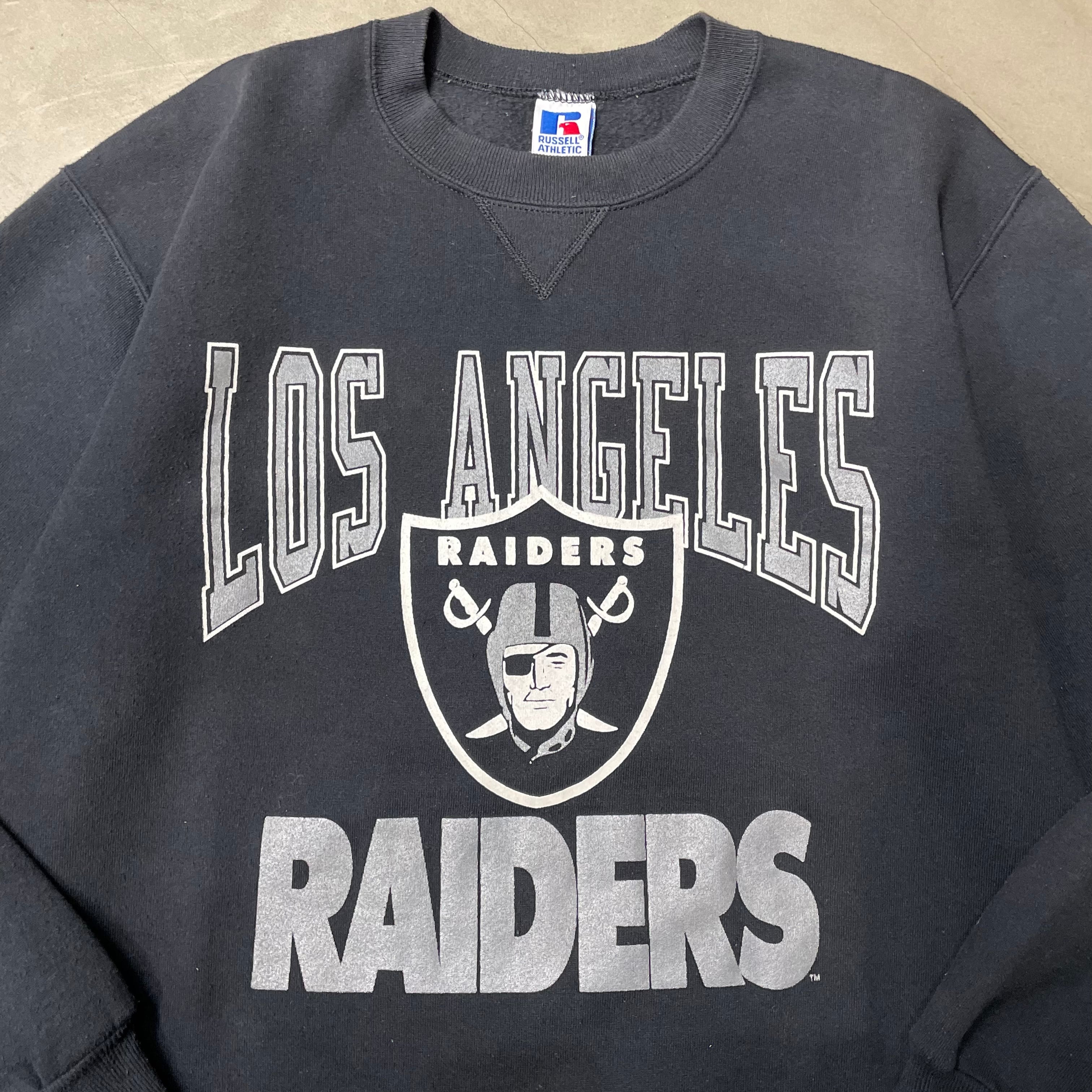 90s Russell Athletic プリントスウェット USA製 レイダース 90s Russell Athletic プリントスウェット USA製 レイダース