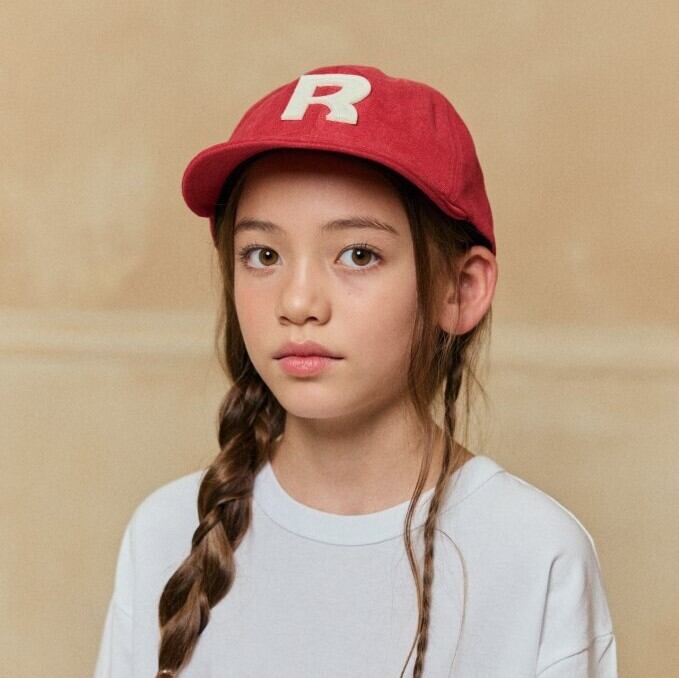 ★即納 ボールCAP 【apple smile】red