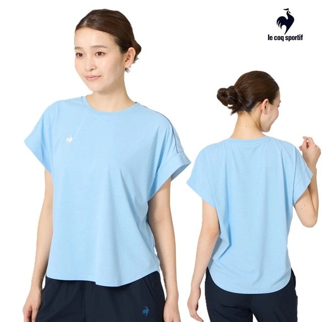 汗染み軽減フレンチスリーブシャツ[レディース]LZ6SHT02L Lサイズ ルコックスポルティフ 半袖Tシャツ