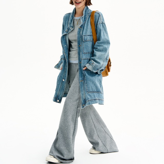 old long denim jacket　オールドロングデニムジャケット　J1282