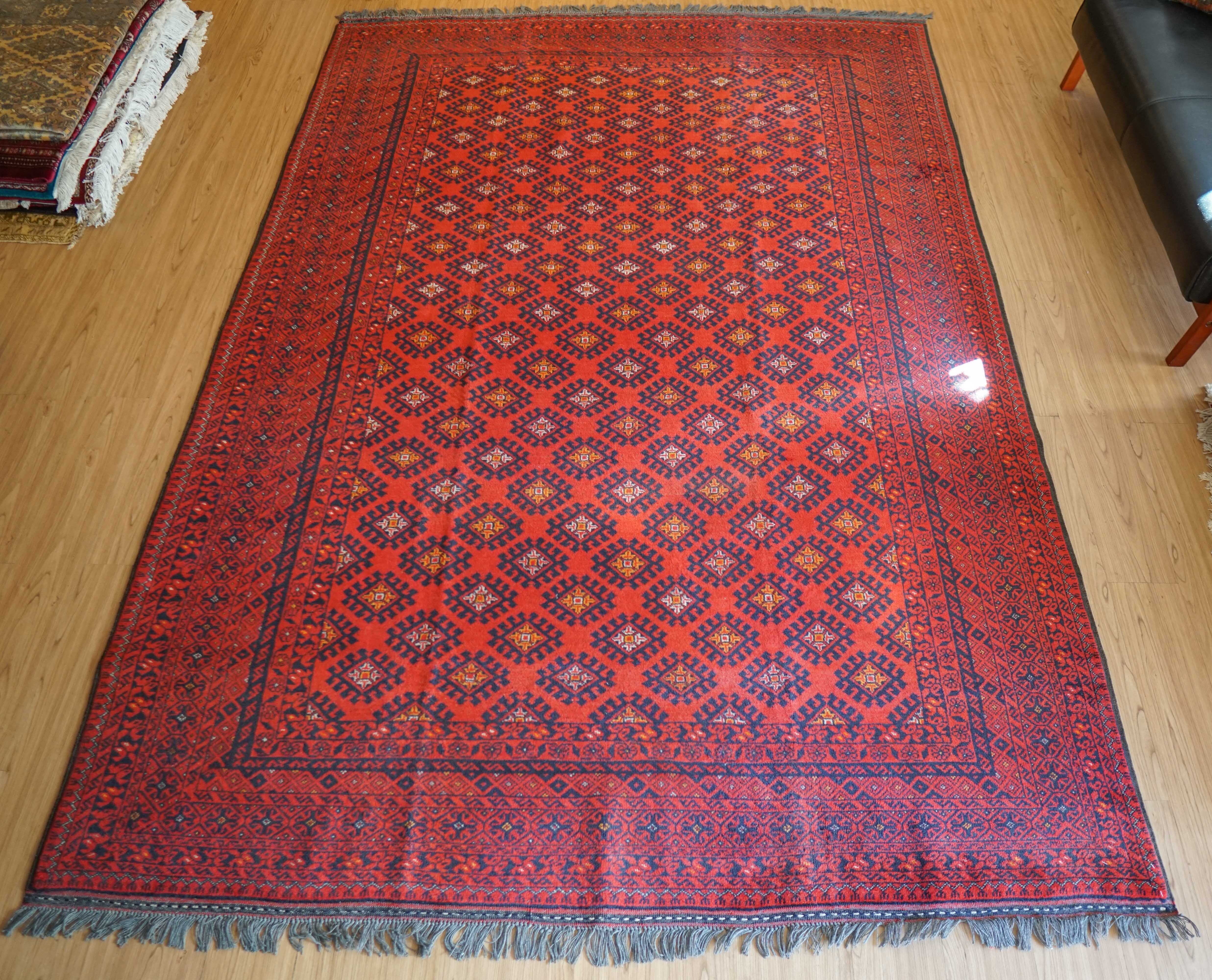 トルクメン 手織り絨毯 ボハララグ 97×62cm｜トライバルラグ ペルシャ 