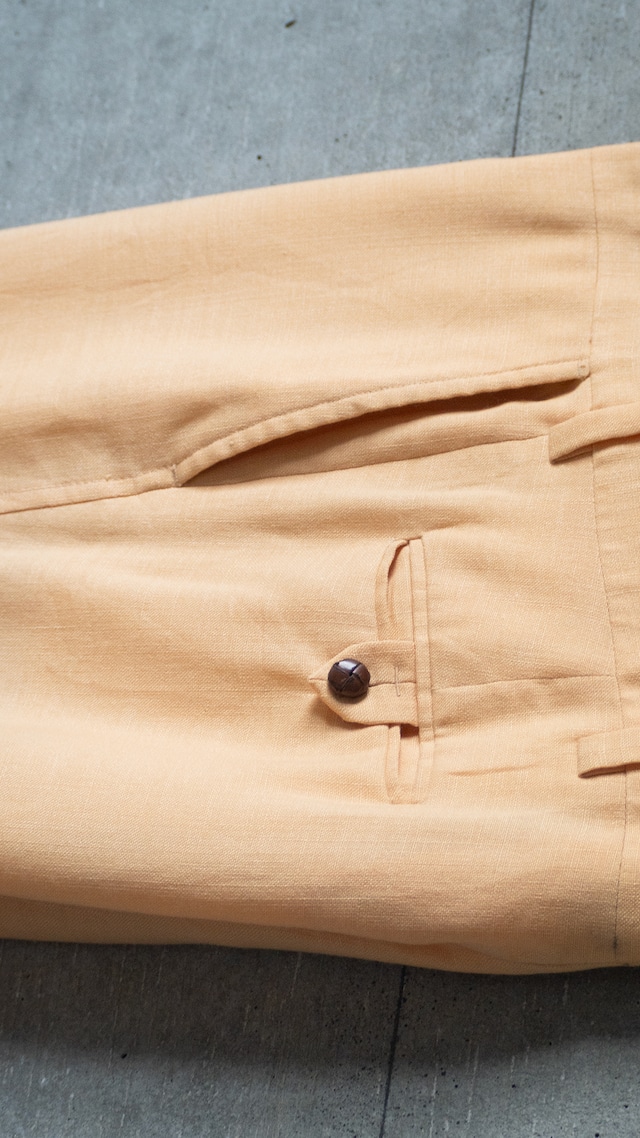 "ACWA" 1970s Yellow Linen trousers