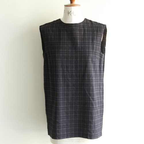 JOICEADDED【 womens 】 Checked fabric sleeveless shirt