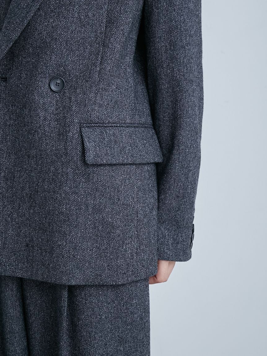 MIESROHE】ツィードダブルブレストジャケット | Kawashima Online Shop