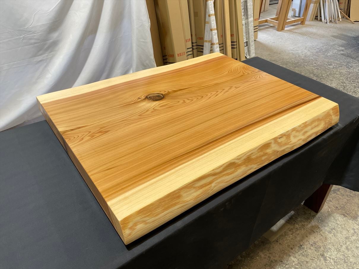 杉　一枚板 杉3661 一枚板無垢 800x590x60mm カウンター センターテーブル
