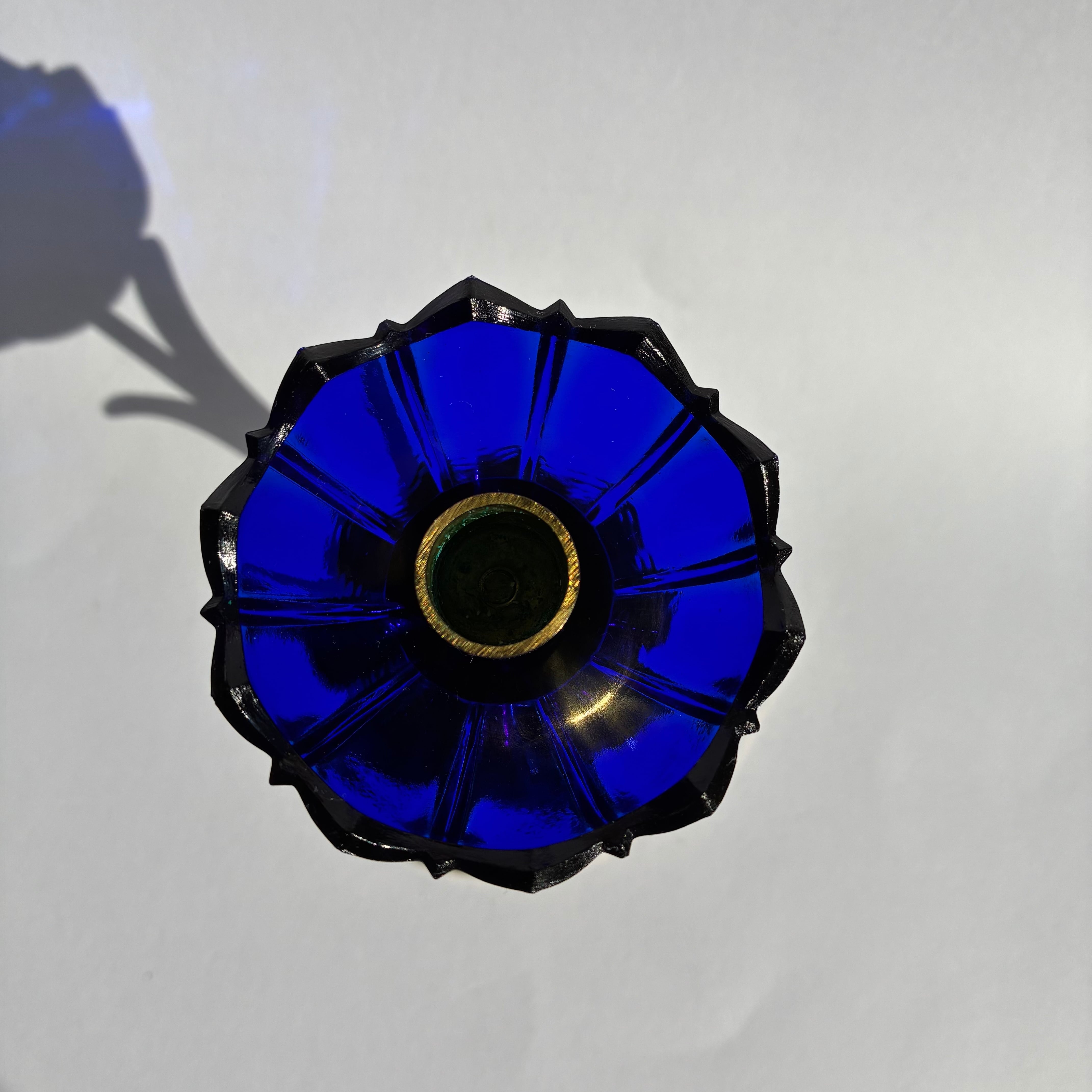 Ystad Metall / イースタッドメタル 真鍮製 キャンドルホルダー ブルー