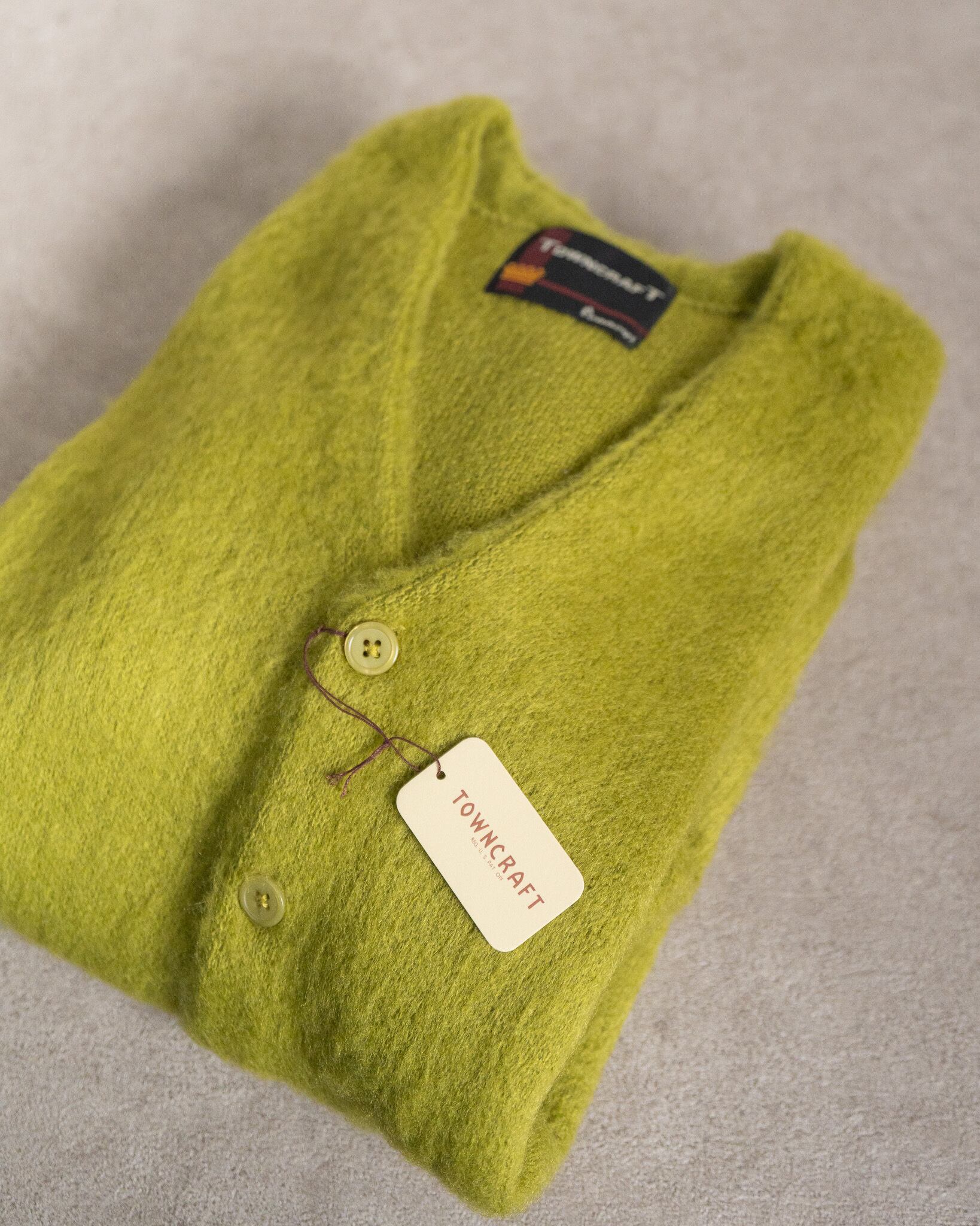 TOWN CRAFT】Solid Shaggy Cardigan 