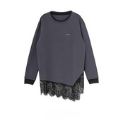 MMF132TEC アシメヘムレース 長袖Tシャツ