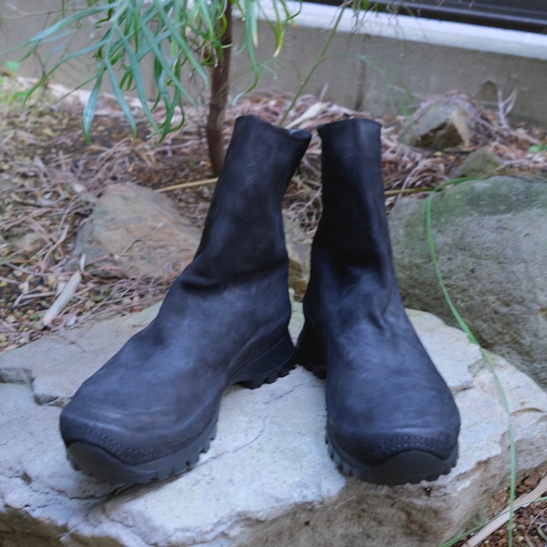 COMOLI(コモリ) / GUIDIバックジップブーツ-BLACK-(C03-07015) | Signs