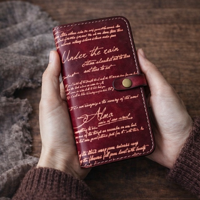全機種対応　時を越えた美しさがあなたの手に、アンティーク風スマートフォンケース『洋書デザイン』（iPhone/Android）