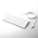 エレコム 有線キーボード パンタグラフ 超薄型ミニ USB接続 Windows/macOS対応 ホワイト TK-FCP096WH