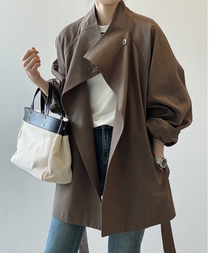 エフォートレスショートトレンチコート 2color A0639